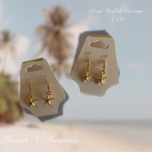 Large Starfish Earrings